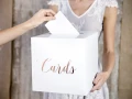 [59803] Pudełko na koperty CARDS różowe złoto