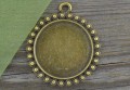 {10116} Ozdobna baza medalionu w kolorze brązu na kaboszon 23mm