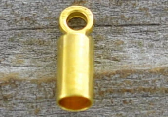 27120 Klasyczna końcówka do wklejania 1,5mm w kolorze złota 6szt