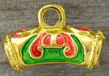  21254 Krawatka modułowa emaliowana w kolorze złotym 