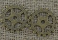 Element ozdobny steampunk tryb kolor brąz 19mm