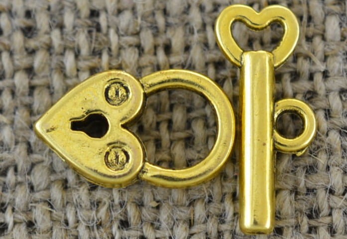 21512 Zapięcie ozdobne amerykańskie w kolorze złotym