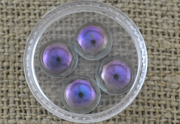 046253 Kaboszon szklany z obrazkiem 10mm