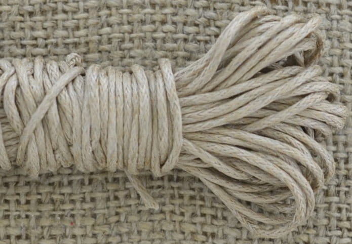 [717109] Sznurek woskowany ciemnobeżowy 1mm 7m
