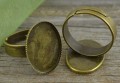 10312 Ozdobna baza pierścionka w kolorze brązu na kaboszon 13*18mm