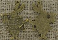[107141] Zawieszka mała obwódka serca w kolorze brązu