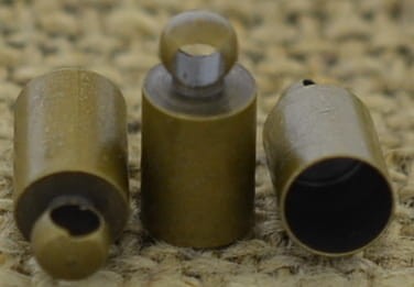 {171144} Klasyczna końcówka do wklejania 4mm w kolorze brązu 5szt