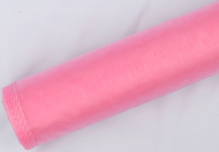 [821009] Organza obszyta na rolce 12cm 9m LT. PINK
