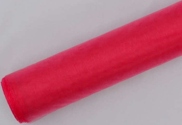 [821011] Organza obszyta na rolce 12cm 9m CORAL