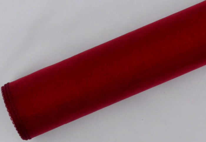 [821019] Organza obszyta na rolce 12cm 9m DK. RED
