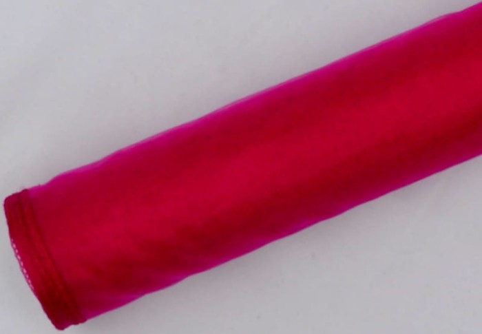 [821049] Organza obszyta na rolce 12cm 9m DARK PINK