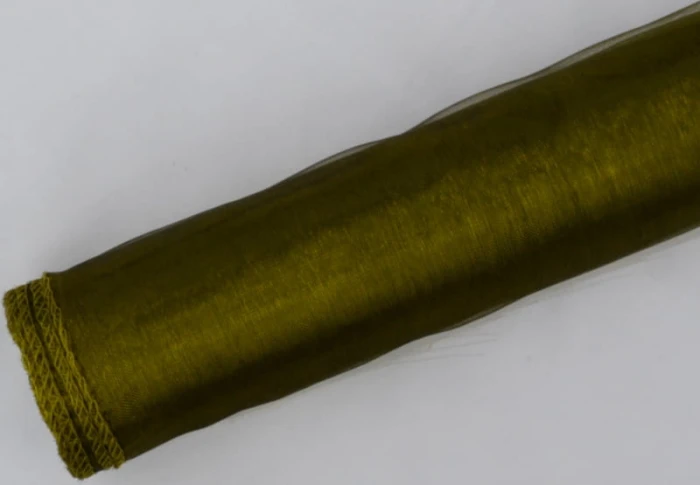 [821057] Organza obszyta na rolce 12cm 9m OLIVE