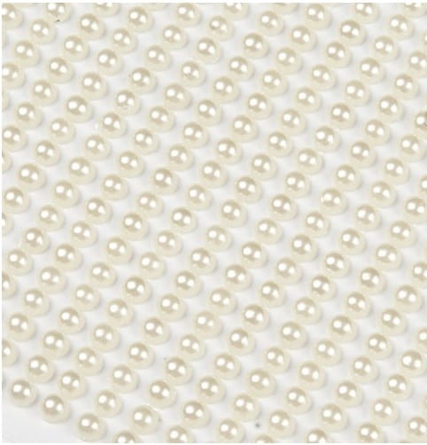 [55381] Perełki dekoracyjne ecru 3mm 560 sztuk
