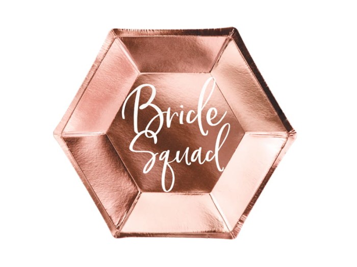 [d0401] Talerze papierowe bride squad