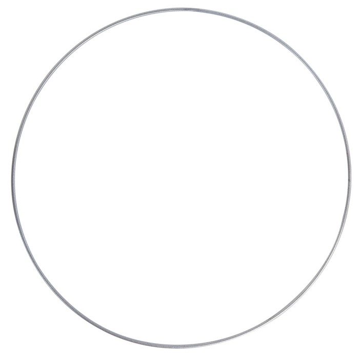 [000108] Obręcz metalowa baza do łapacza snów 15cm srebrna