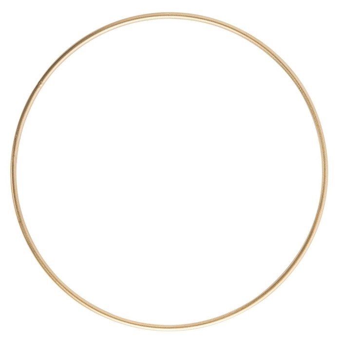 [000111] Obręcz metalowa baza do łapacza snów 15cm złota