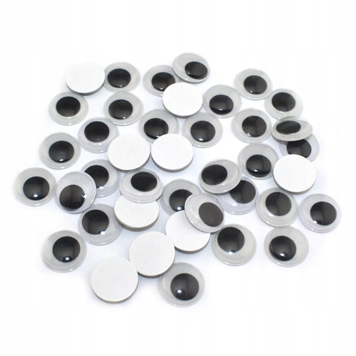 [550211] Oczy ruchome samoprzylepne 10mm 50szt