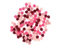 [594123] Pompony poliestrowe 1cm 120 sztuk różowe ciemne