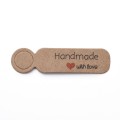 [07154] Metki papierowe podłużne handmade with love 4szt