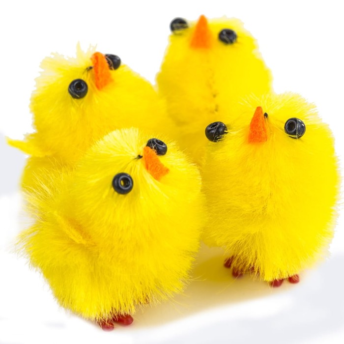 [w0307] Kurczak wielkanocny 2cm 2szt
