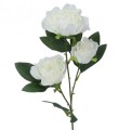 [608221] Gałązka kwiatowa peonia biała 70cm