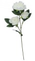[608221] Gałązka kwiatowa peonia biała 70cm
