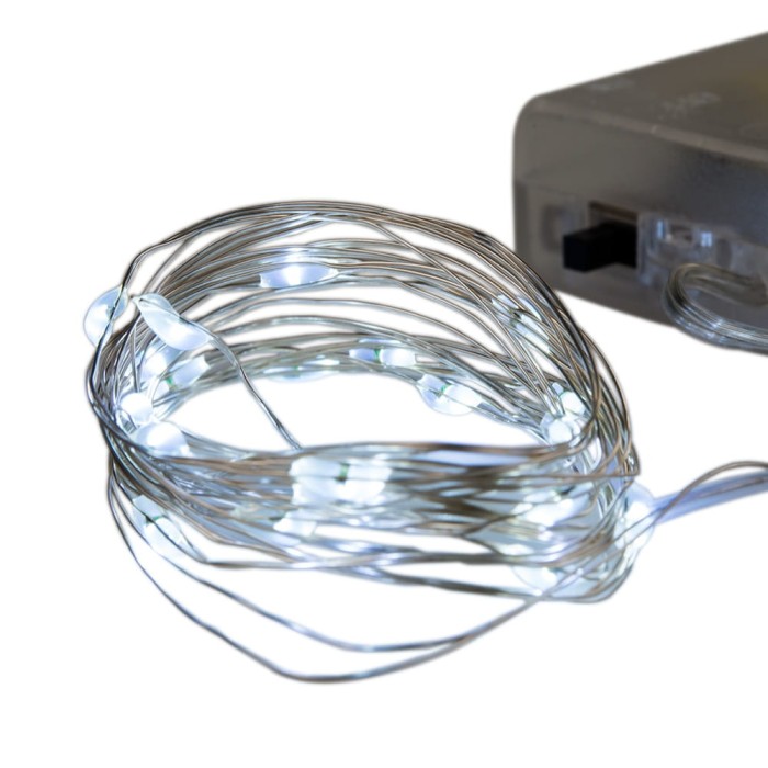 [608115] Lampki led na druciku 2m zimne