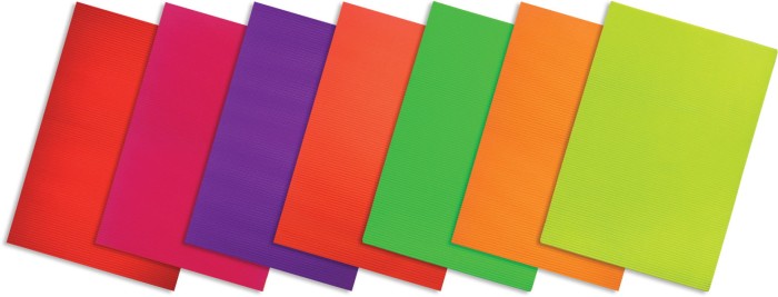 [594107] Tektura falista neonowa 25x35cm mix kolorów