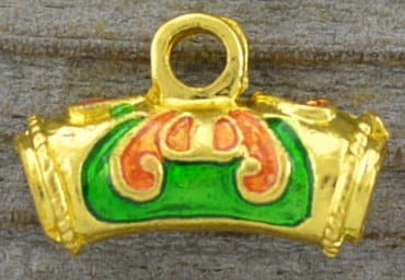 21253 Krawatka modułowa emaliowana w kolorze złotym