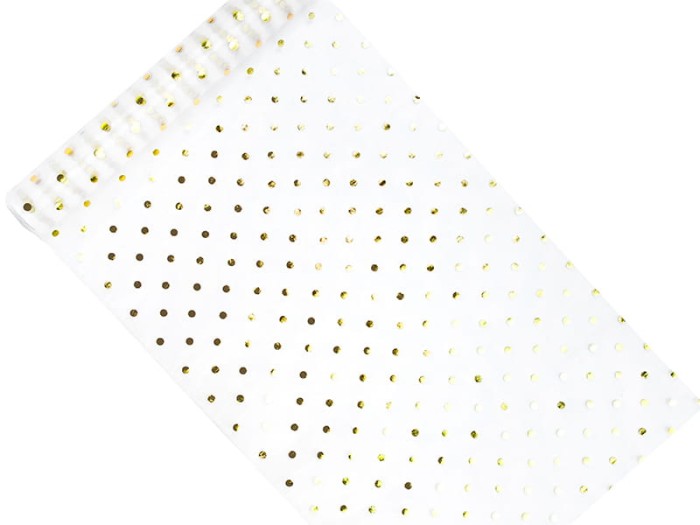 [821p003] Organza z nadrukiem 36cm 9m kropki