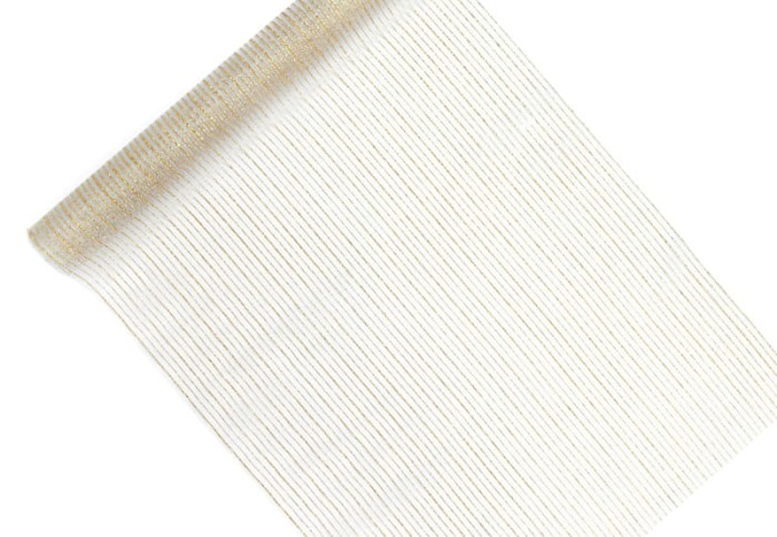 [821p002] Organza z nadrukiem 48cm 9m paski