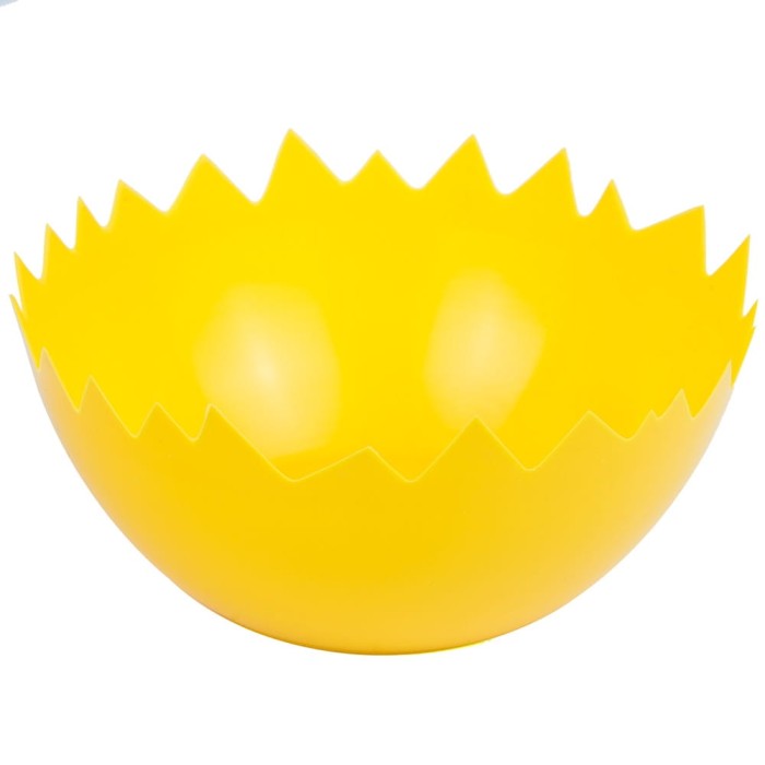 [60453] Plastikowa osłonka skorupka jajka żółta