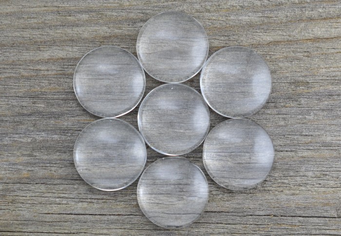 01615 Kaboszon szklany 15mm przeźroczysty