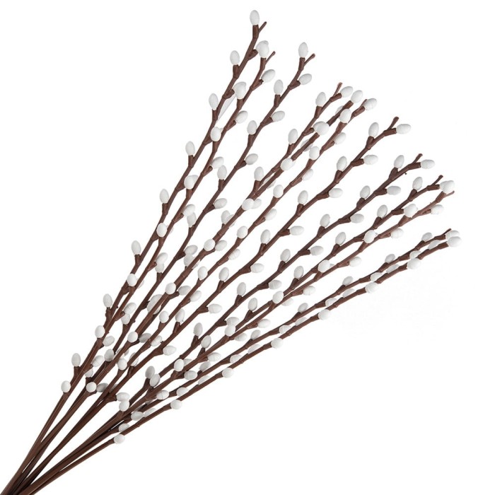 [w0338] Bazie na gałązce 47cm 12szt