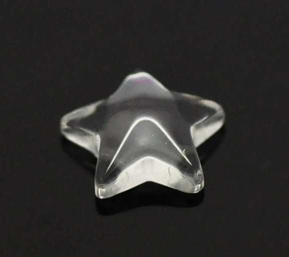 Kaboszon przeźroczysty gwiazdka 11mm