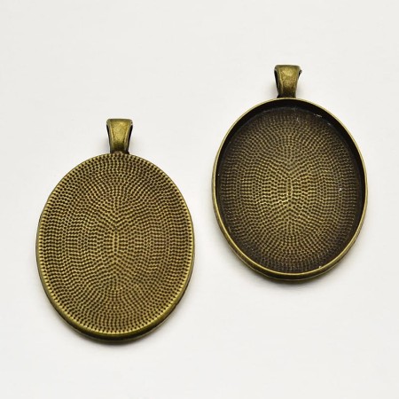 [10125] Baza medalionu brąz na kaboszon 30*40mm