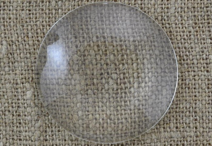 [01648] Kaboszon szklany 48mm przeźroczysty