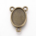 [101112] Baza łącznik brąz na kaboszon 10*14mm 2szt