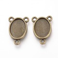 [101112] Baza łącznik brąz na kaboszon 10*14mm 2szt