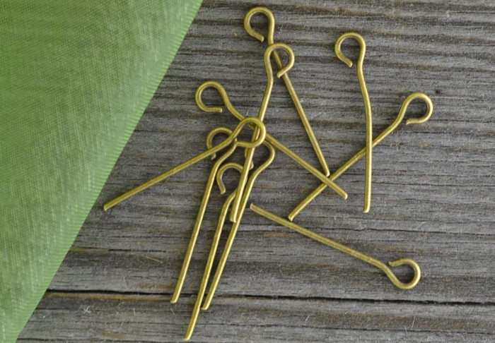 [10911] Haczyki biżuteryjne kolor brązowy 20mm 100szt