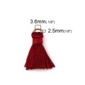 [207235] Zawieszka frędzel w kolorze bordowym