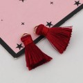[207235] Zawieszka frędzel w kolorze bordowym