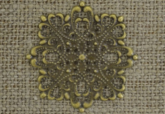  [112143] Element ozdobny filigranowy brąz 43mm