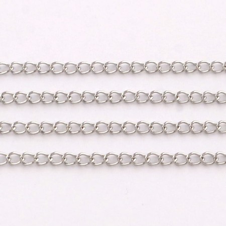 [31138] Łańcuszek ze stali nierdzewnej 3*2mm 50cm