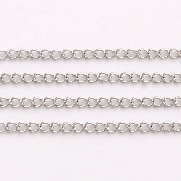 [31138] Łańcuszek ze stali nierdzewnej 3*2mm 50cm