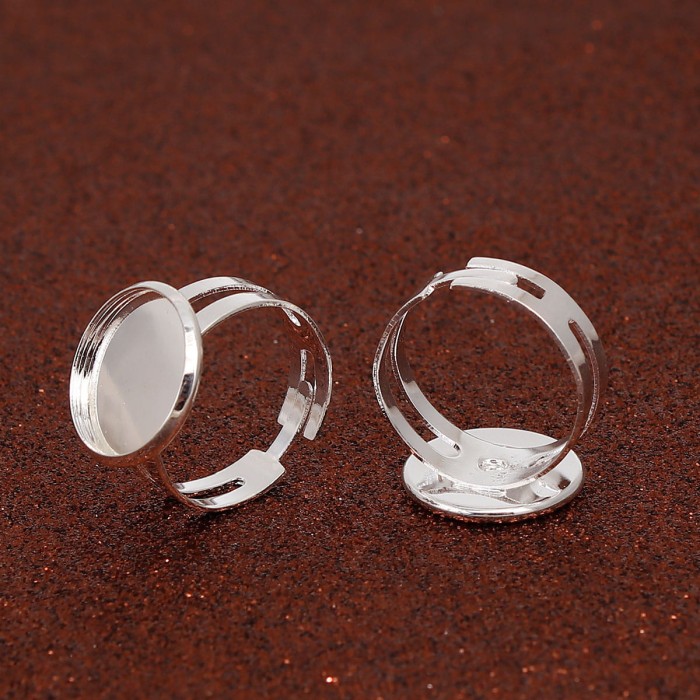 [50301] Baza pierścionka srebrna na kaboszon 14mm