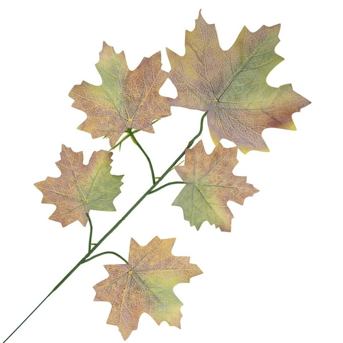 [680338] Gałązka z liśćmi jesienna klon omszała 60cm