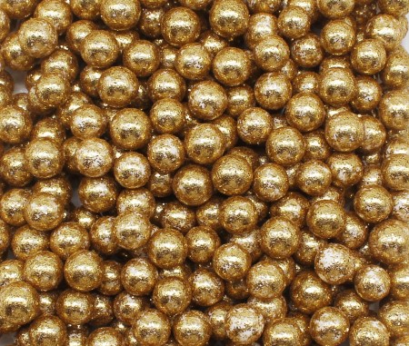 [608238] Kulki styropianowe 4-7mm złote brokatowe