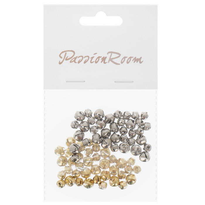 [00733] Zawieszki dzwoneczki złote i srebrne 74szt