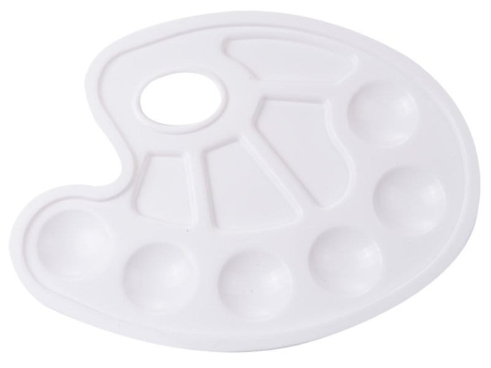 [601005] Paletka malarska plastikowa biała